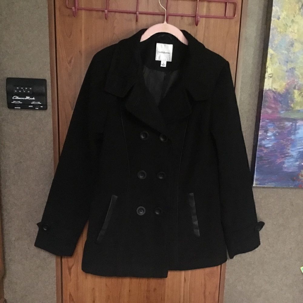 NWOT. Croft & Barrow Brand Women’s Size S Black Coat